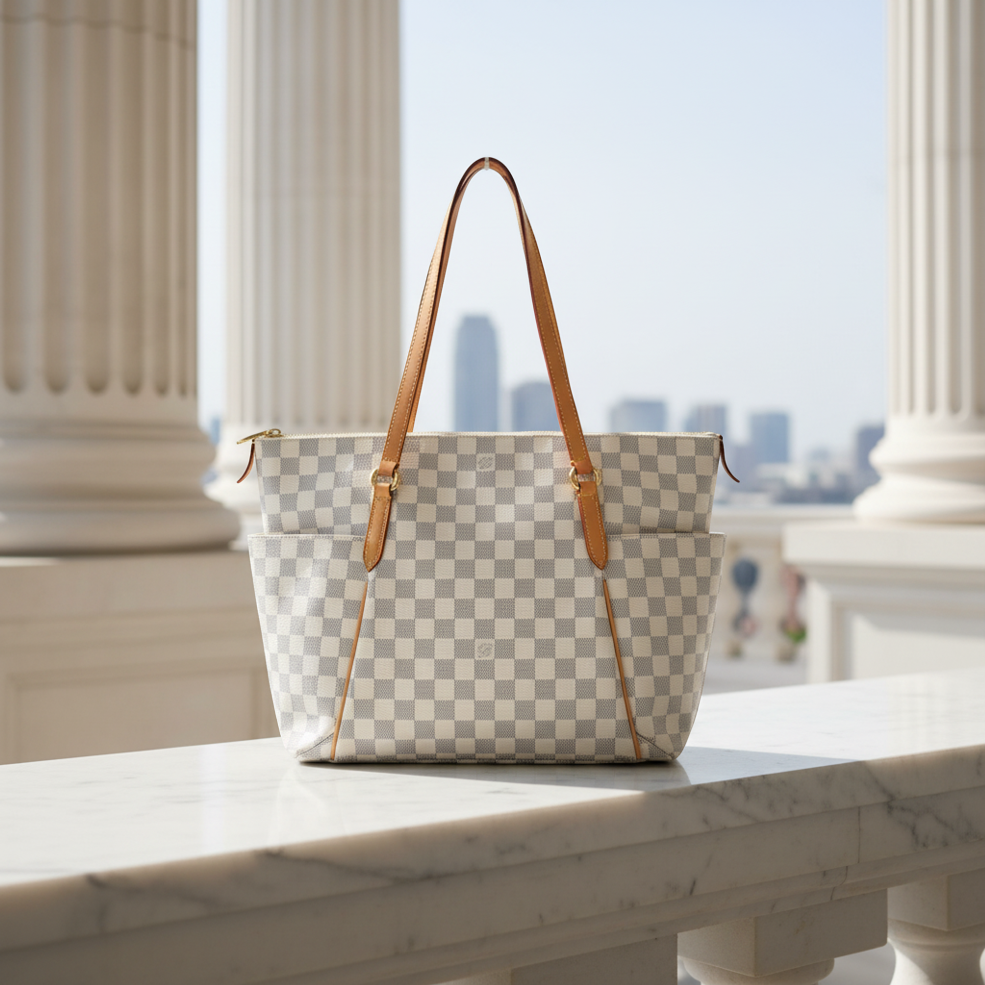 Louis Vuitton Damier · Azur Canvas