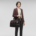 Hunting World Check · Tweed Boston Bag
