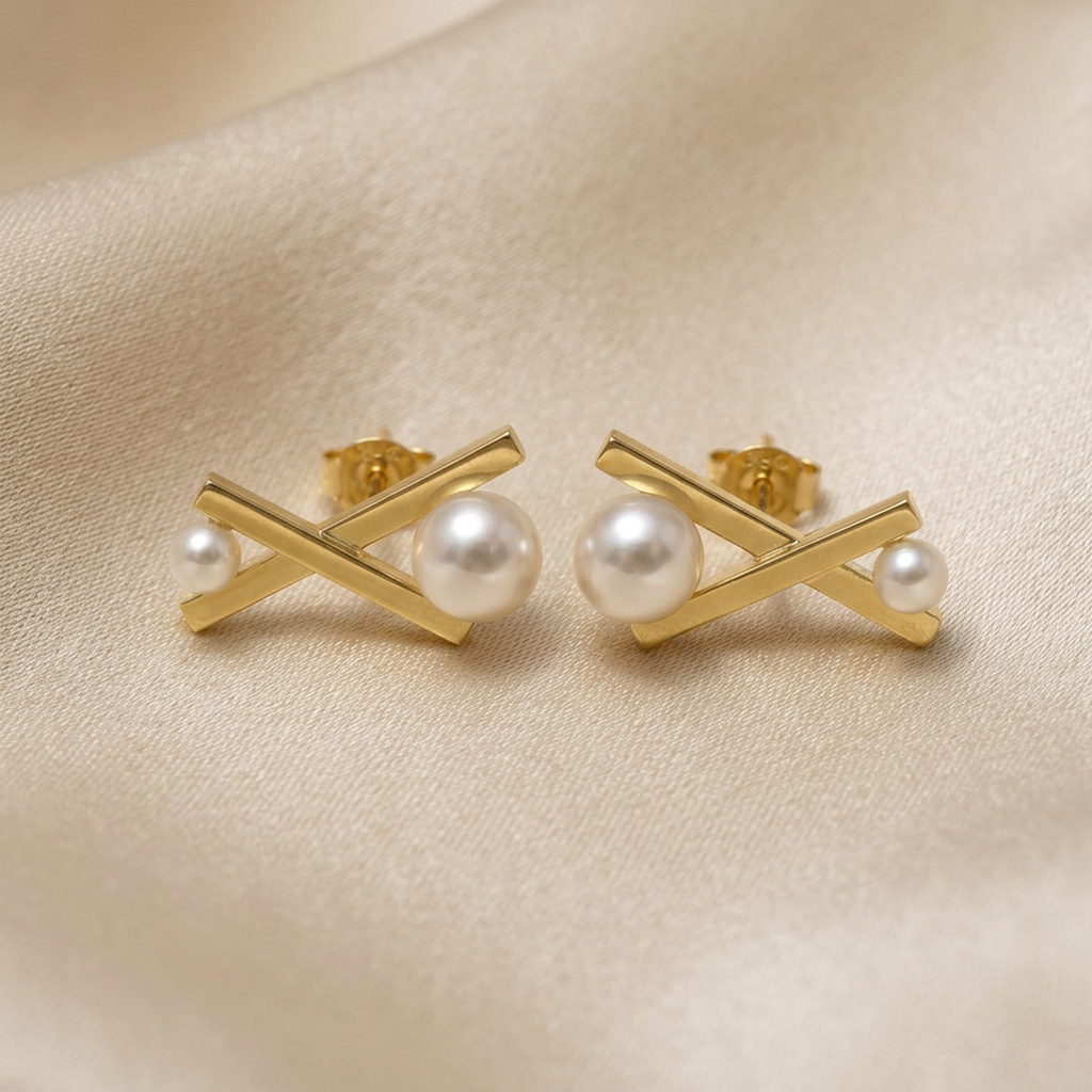 Tasaki Balance Cross · Pearl · 18K Gold