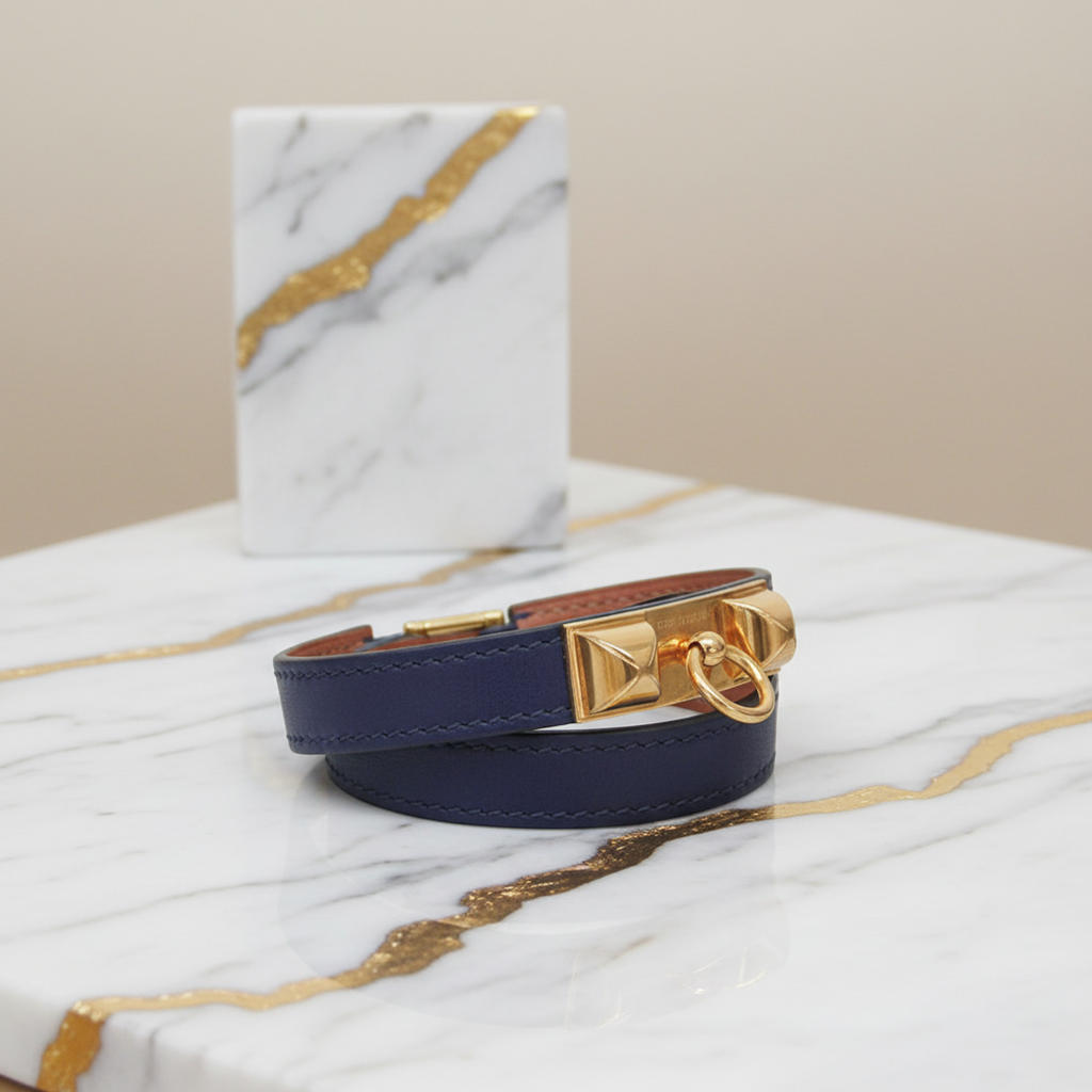 Hermès Rivale Double Tour · Leather Wrap