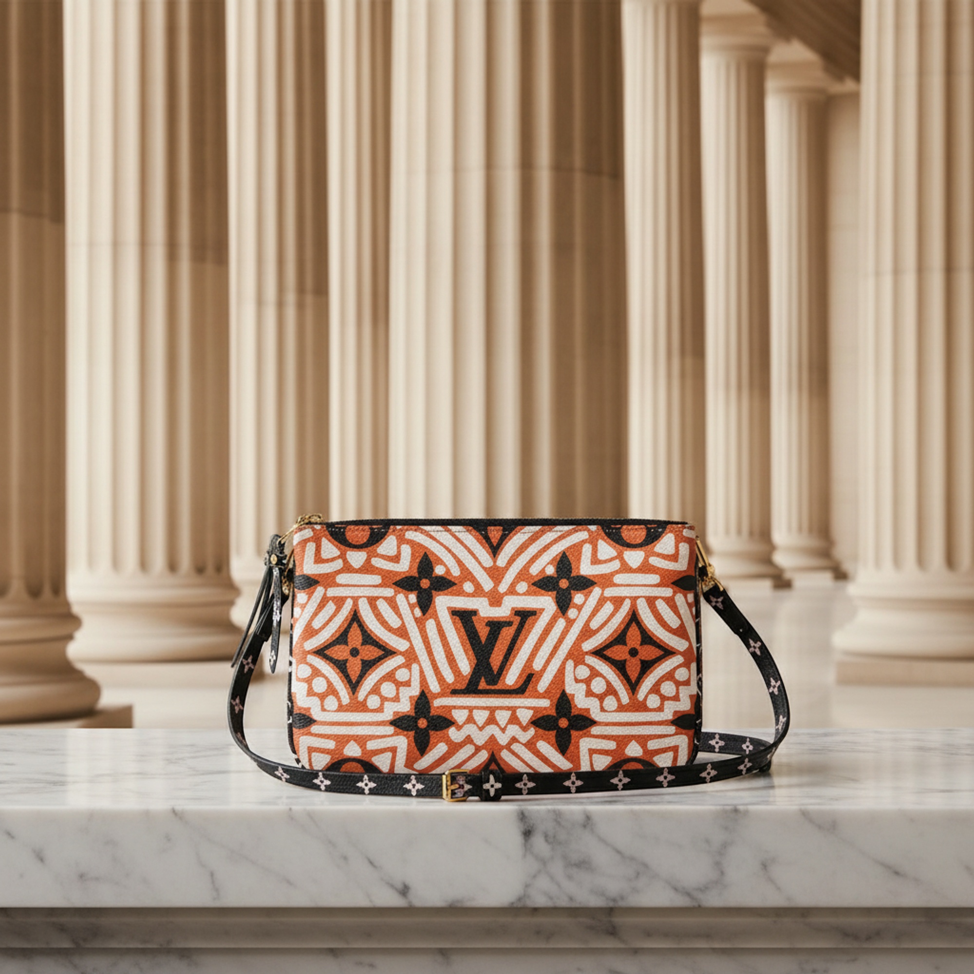 Louis Vuitton Clafity Double Zip Pochette