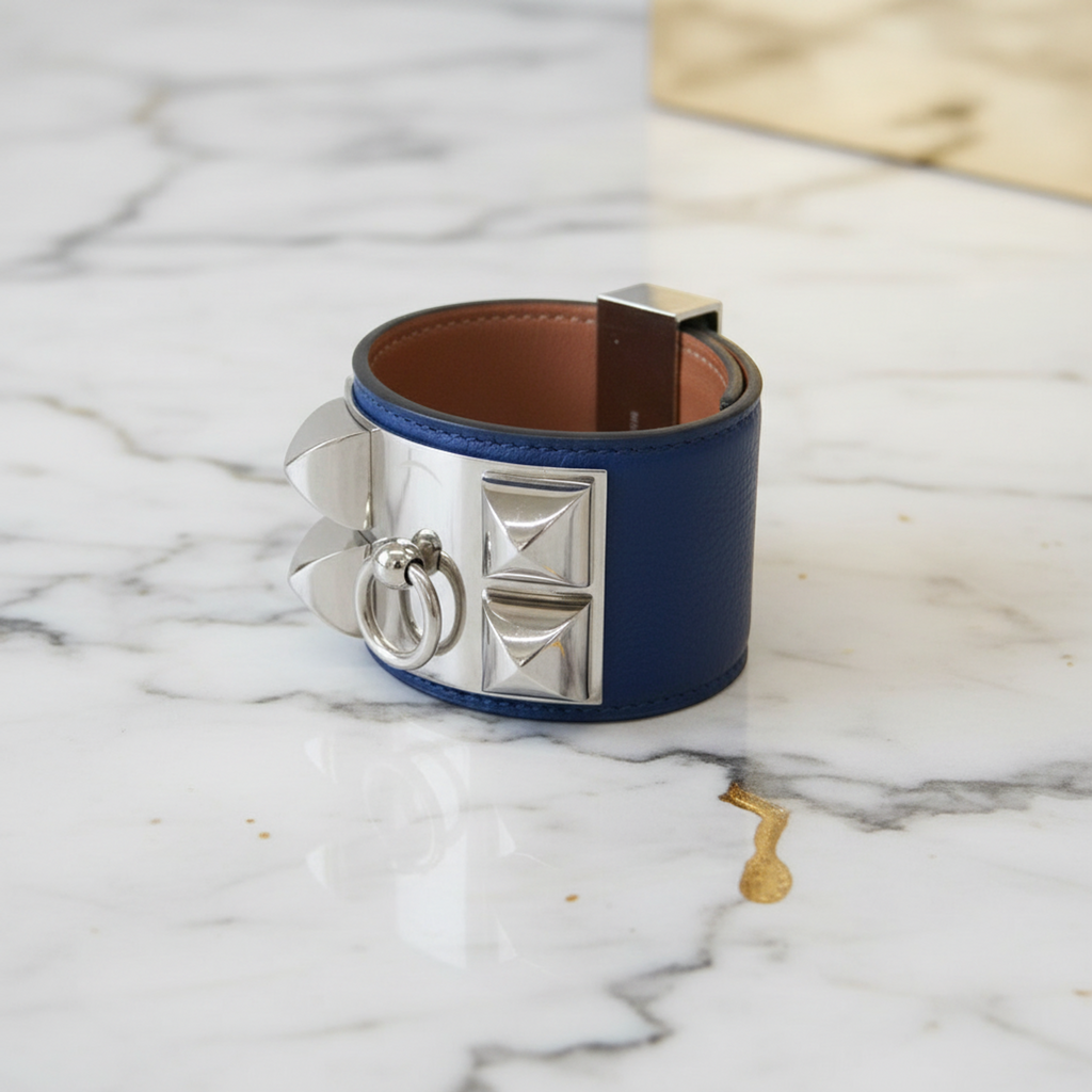 Hermès Collier de Chien · Bleu Saphir
