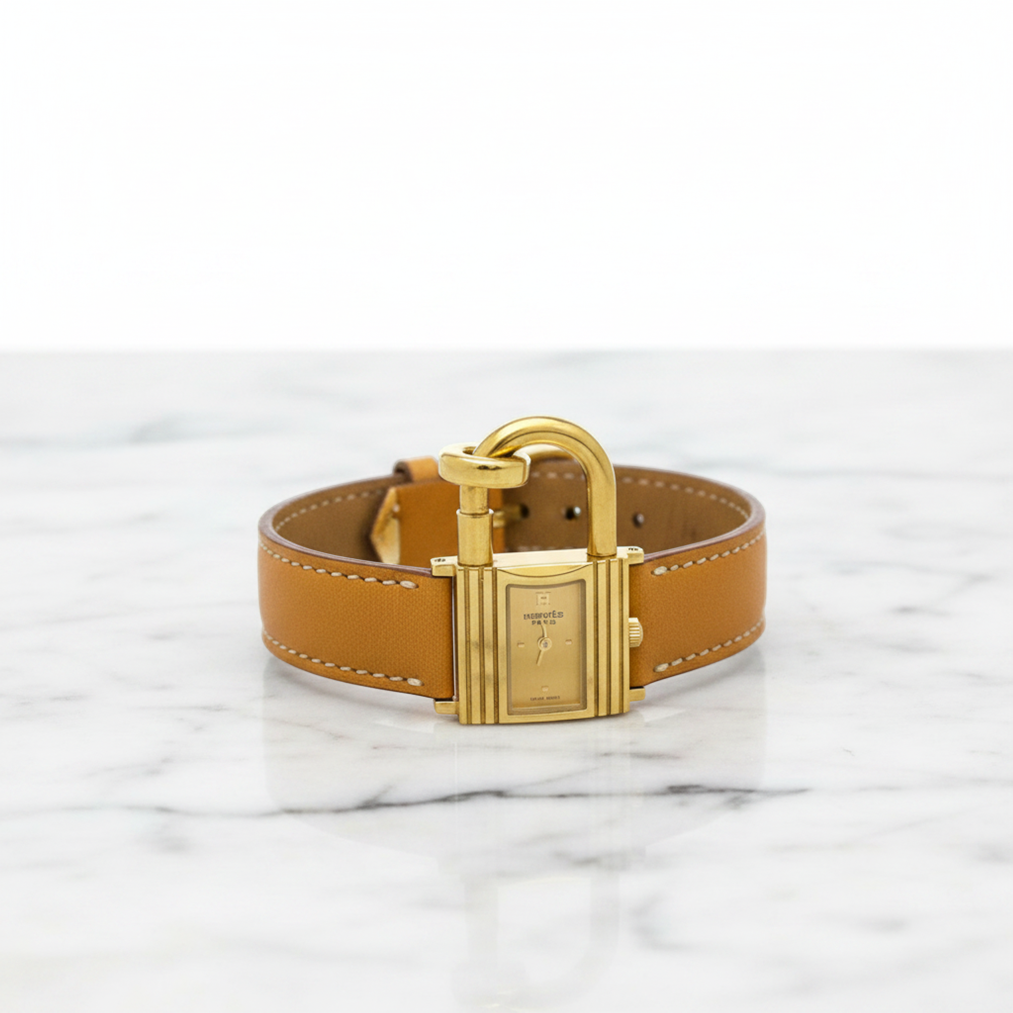 Hermès Kelly · Gold Plated · Leather