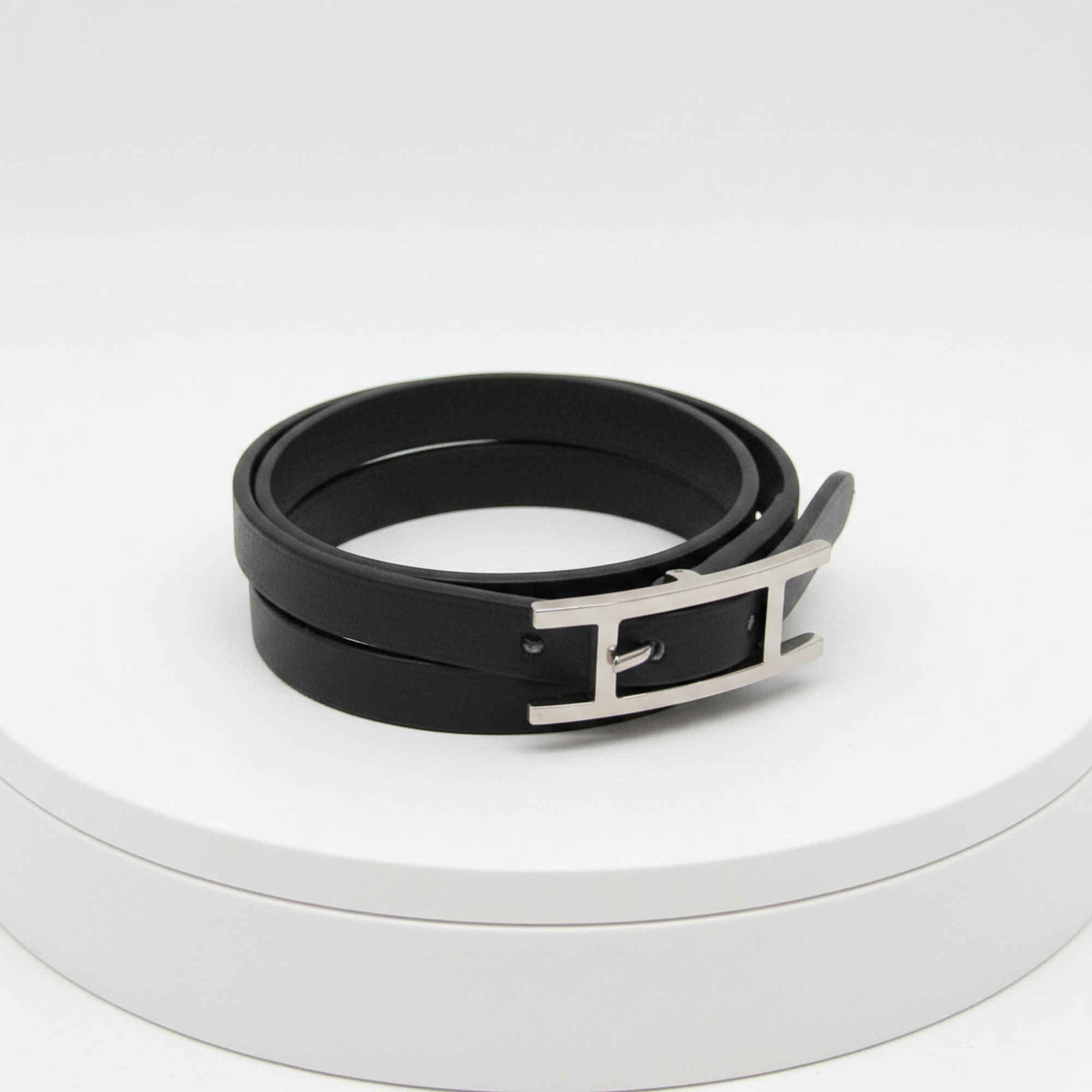 Hermès Hapi · 4-Row Leather Bangle
