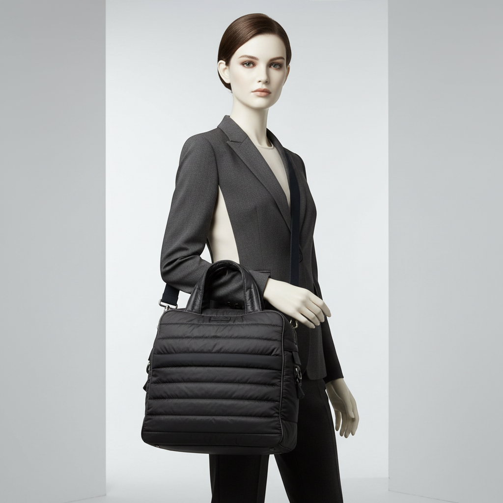 Salvatore Ferragamo Quilted Nylon Shoulder