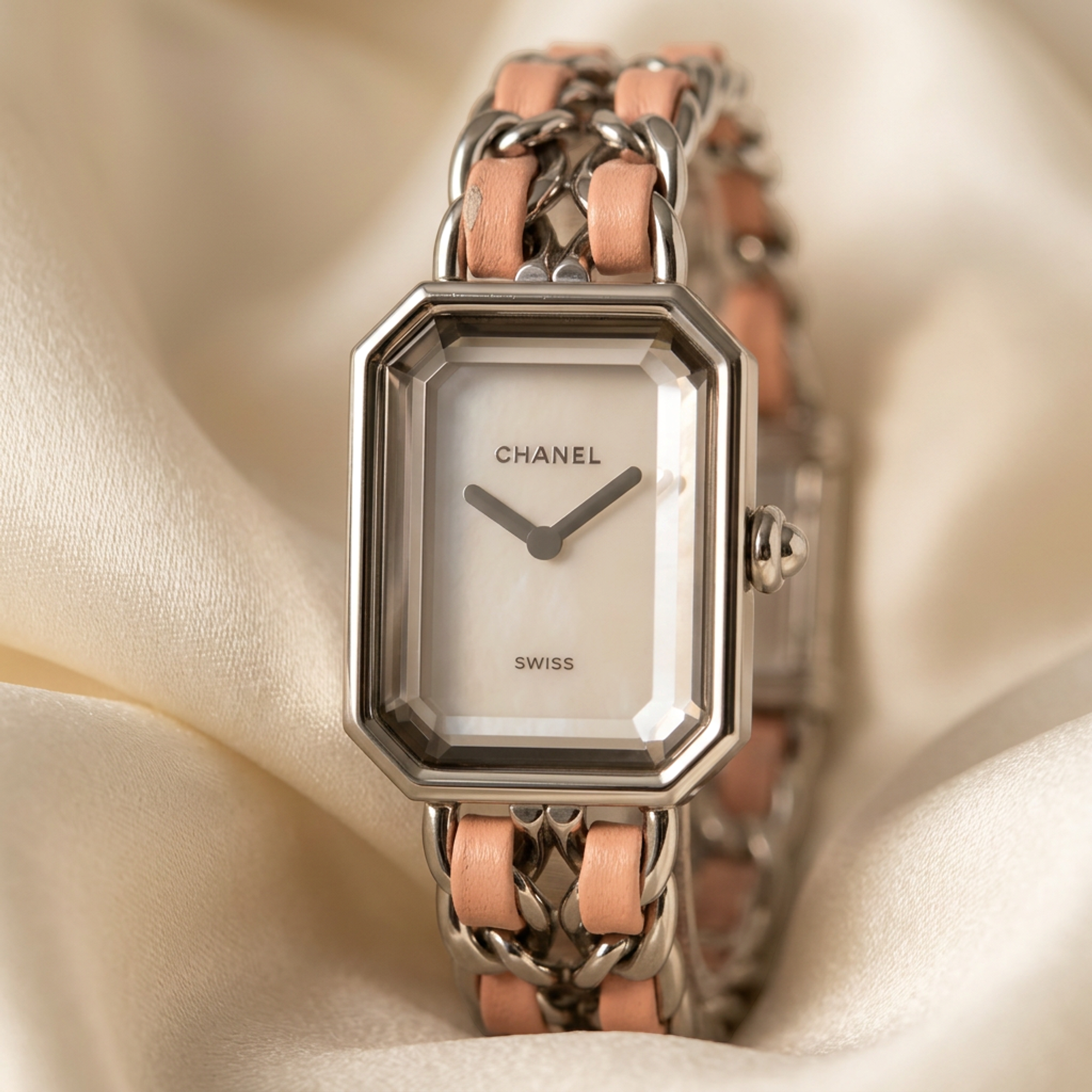 Chanel Premiere Lock · Steel · Mother-of-Pearl