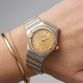 Omega Constellation · Diamond · Steel & Gold