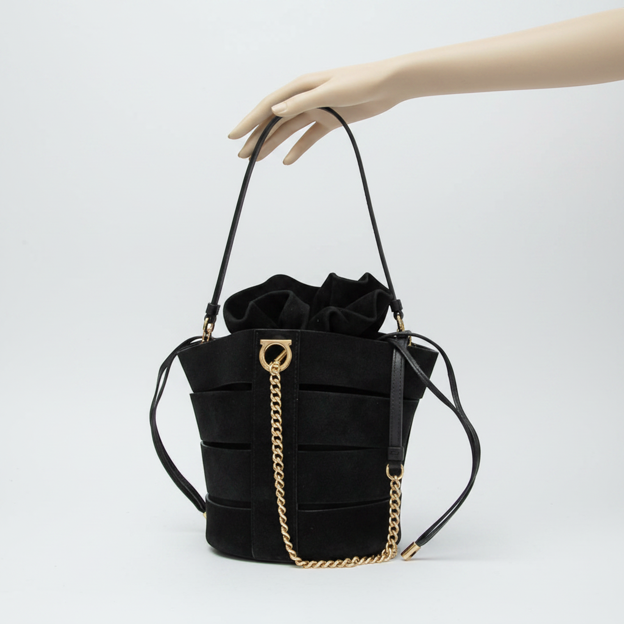 Salvatore Ferragamo Gancini · Suede Leather