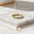 Tiffany Stacking Band · 3 Diamond · Rose Gold