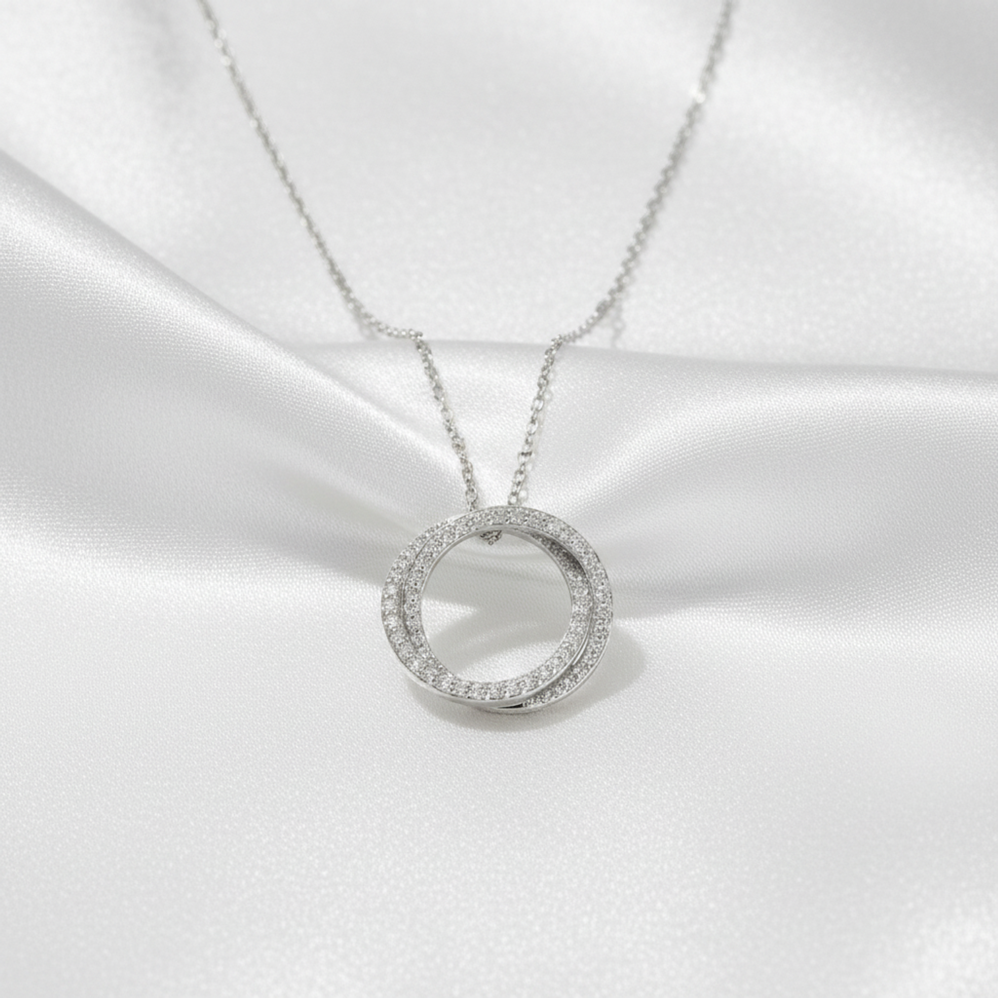Ponte Vecchio Diamond Circle · 18K White Gold