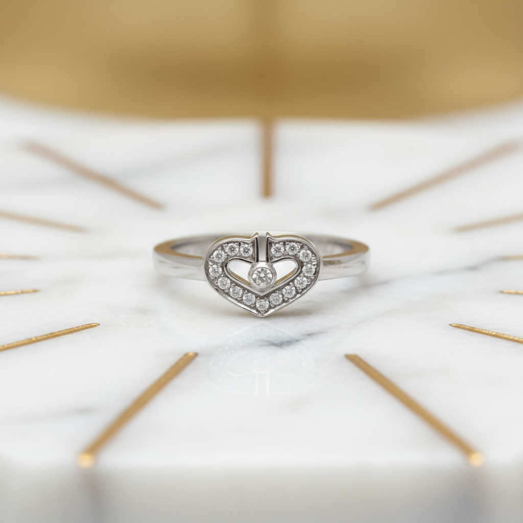 Cartier C Heart · Diamond · 18K White Gold