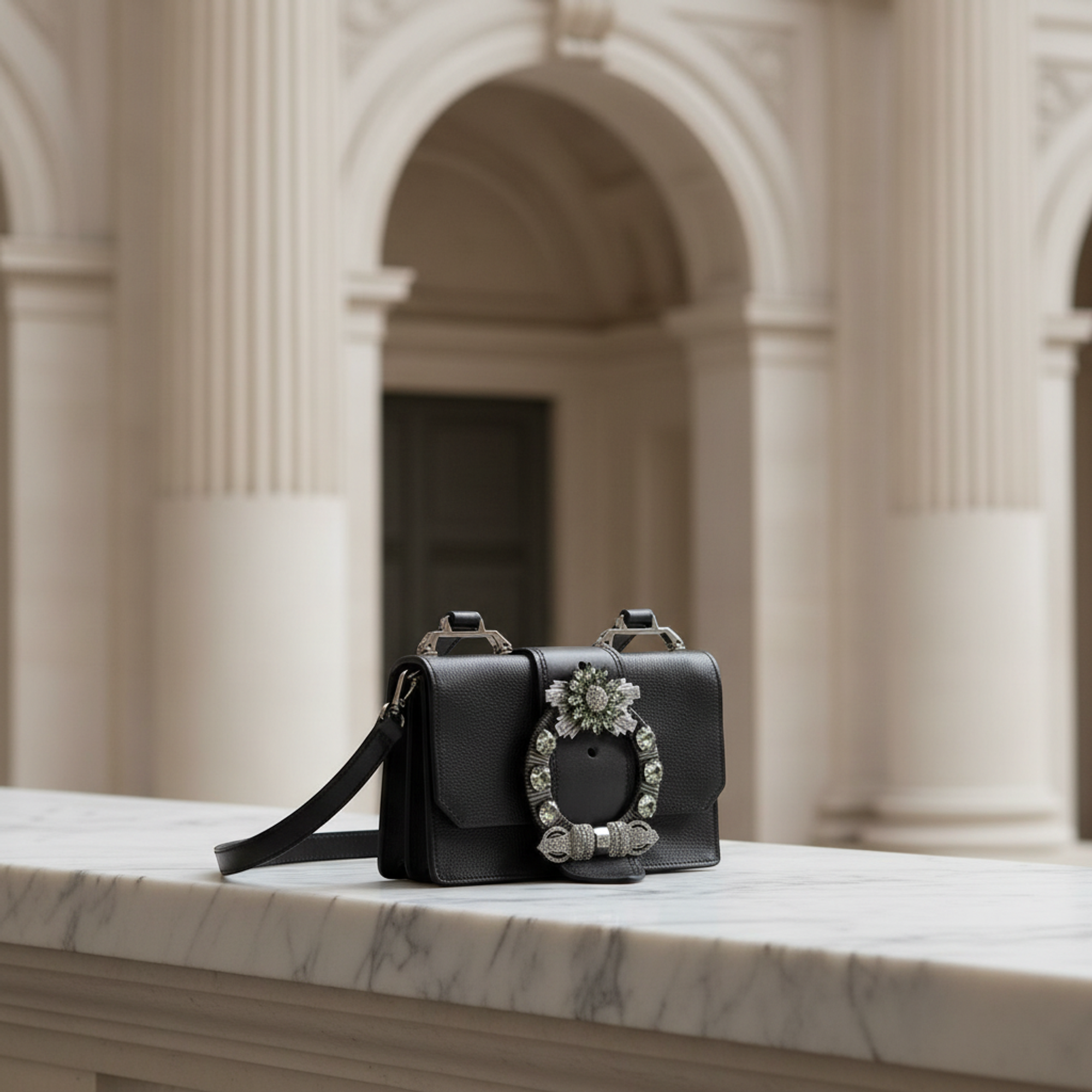 Miu Miu Madras · Rhinestone Embellished