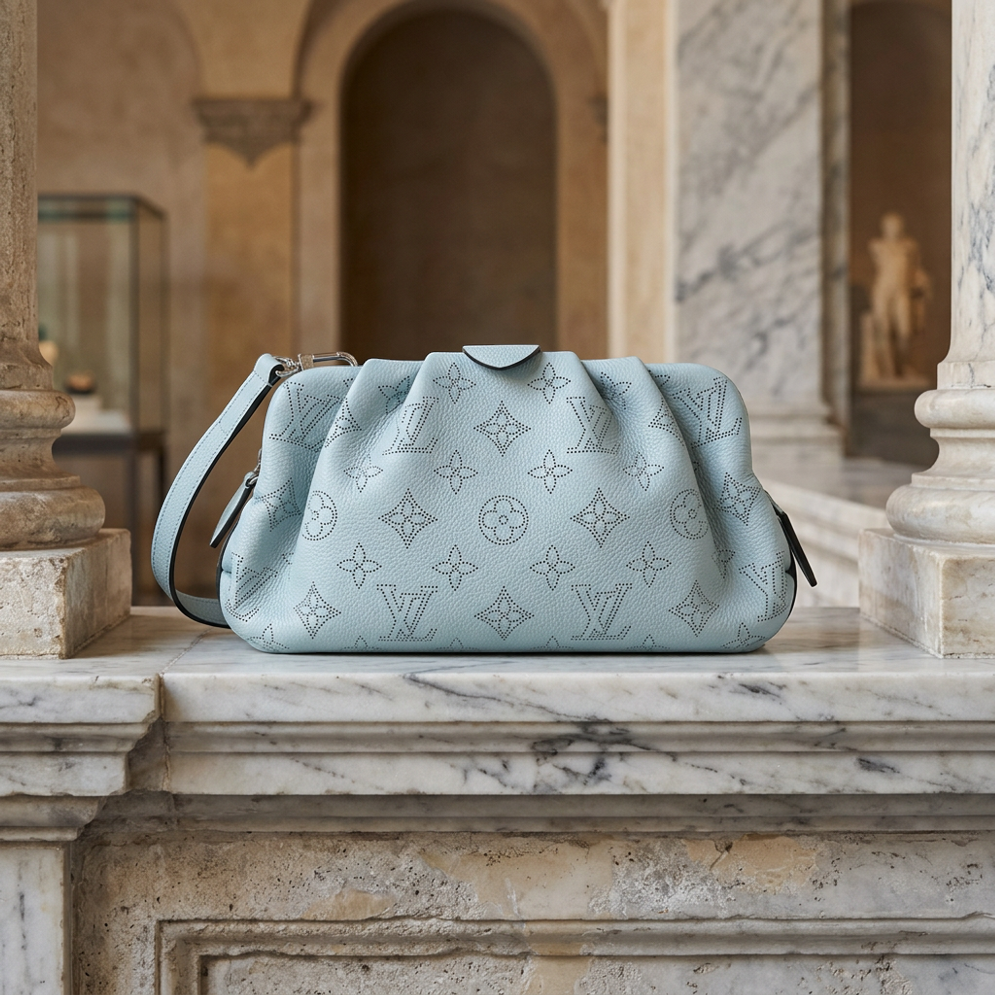 Louis Vuitton Mahina Scala Mini · Lagoon