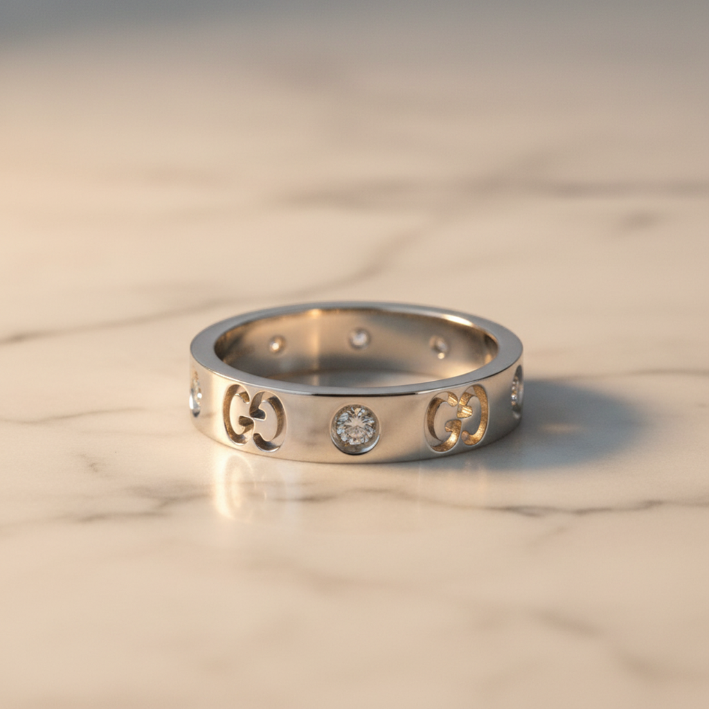 Gucci Icon · Diamond · 18K White Gold