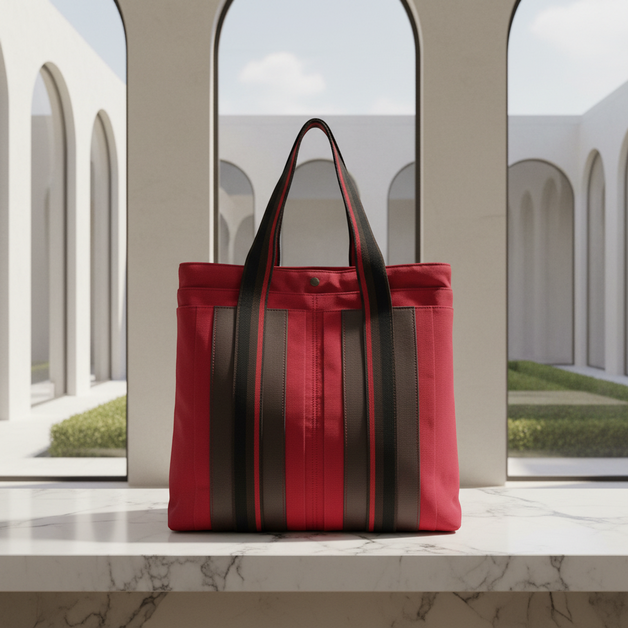 Hermès Troca Vertical MM · Cotton Tote