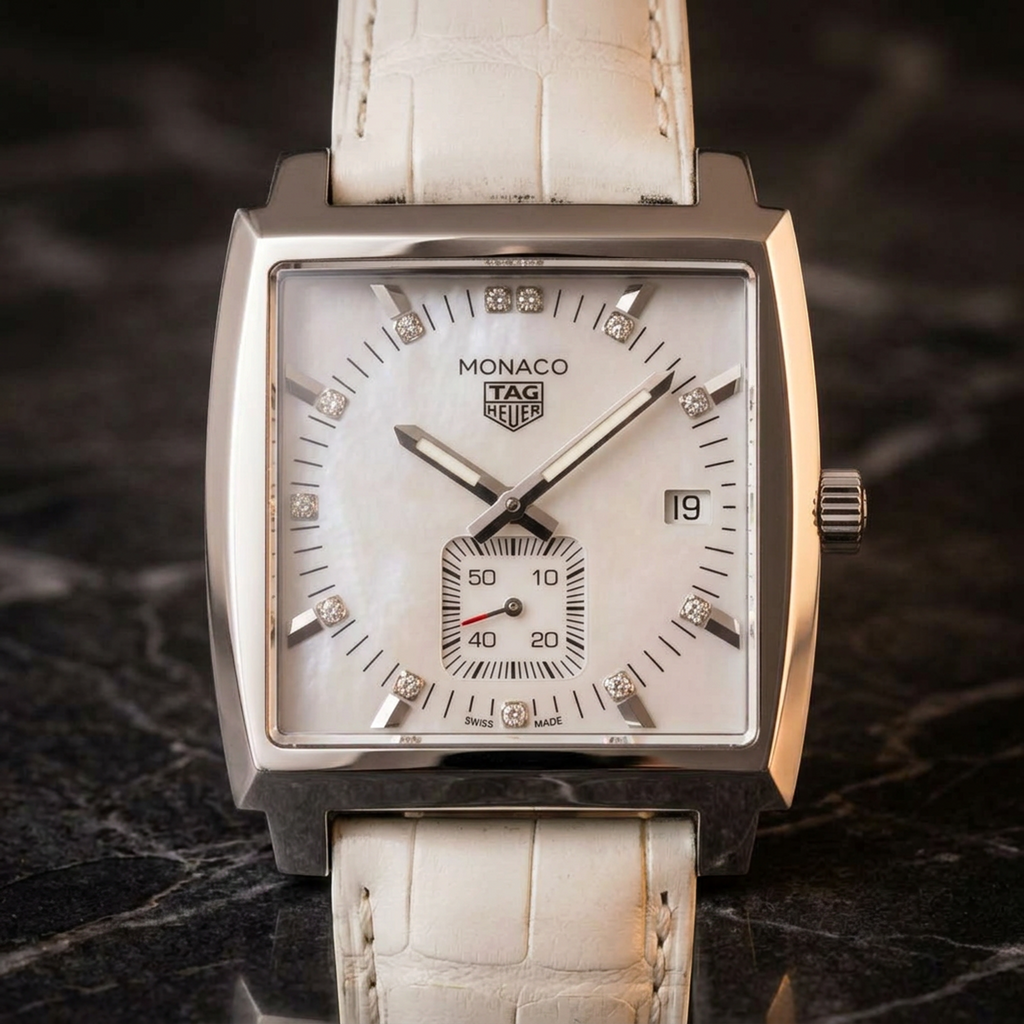 Tag Heuer Monaco · Diamond MOP Dial · Quartz