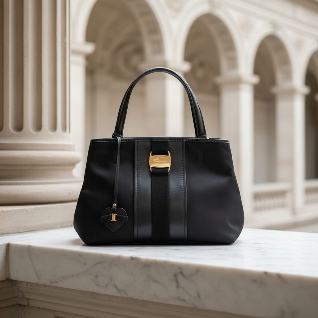 Salvatore Ferragamo Vara · Nylon Leather