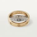 Cartier Be Love · Half Diamond · Two-Tone Gold