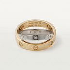 Cartier Be Love · Half Diamond · Two-Tone Gold