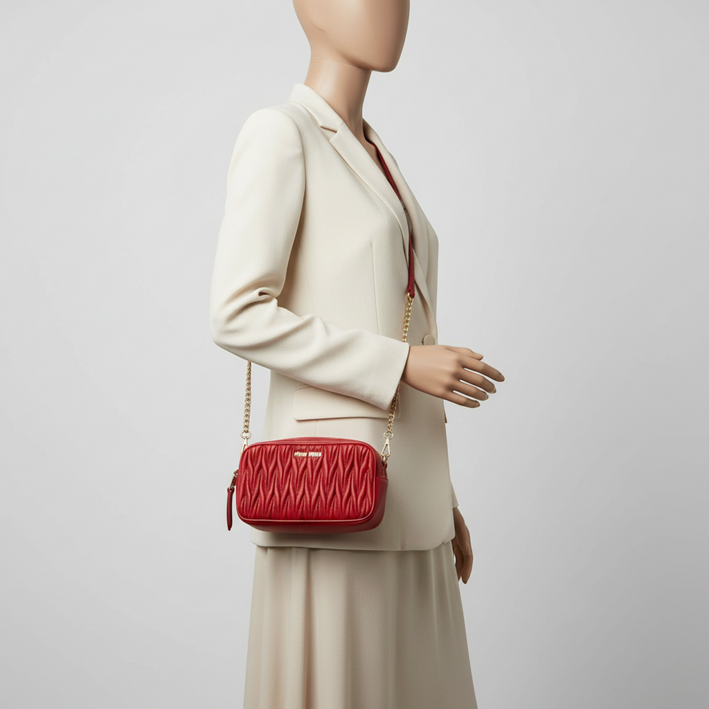 Miu Miu Matelassé · Chain Pouch