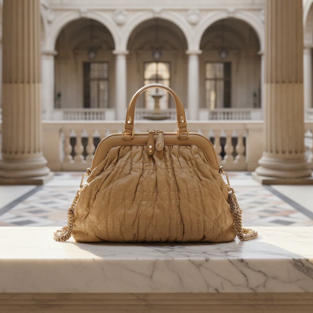 Christian Dior Gaufré · Lambskin