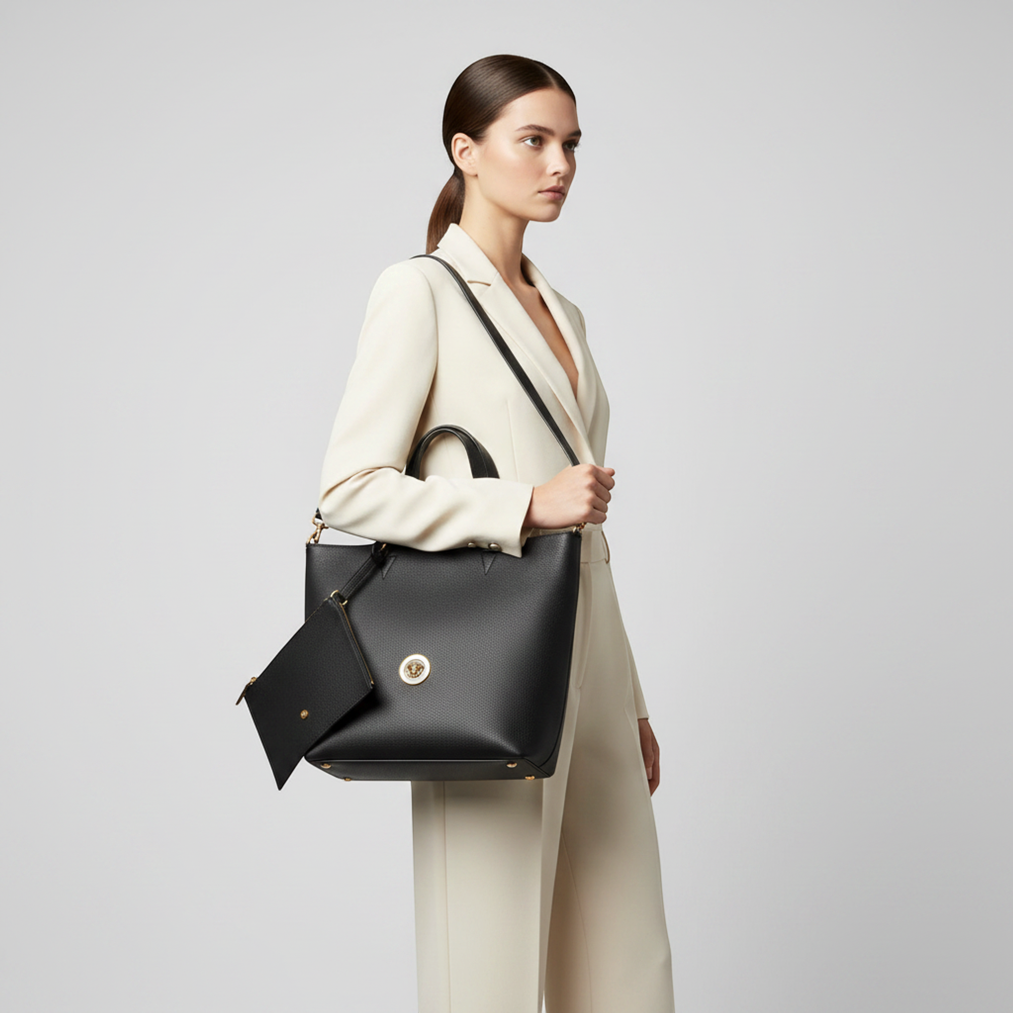 Versace Medusa · Leather Tote