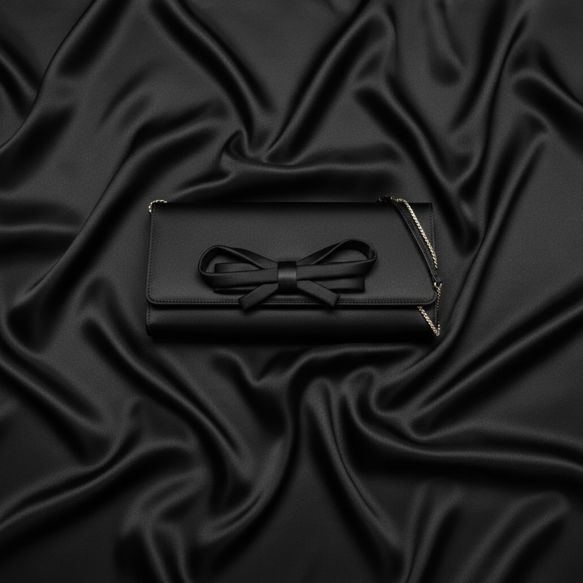 Valentino Garavani · Satin Ribbon Chain Pouch