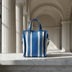Balenciaga Bazar Shopper XS · Striped Leather