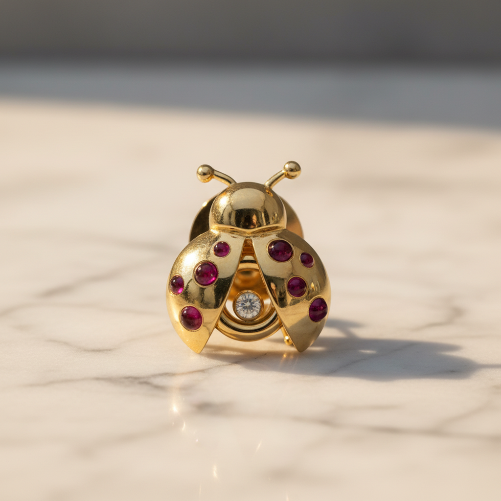 Chopard Ladybug · 18K Yellow Gold · Ruby