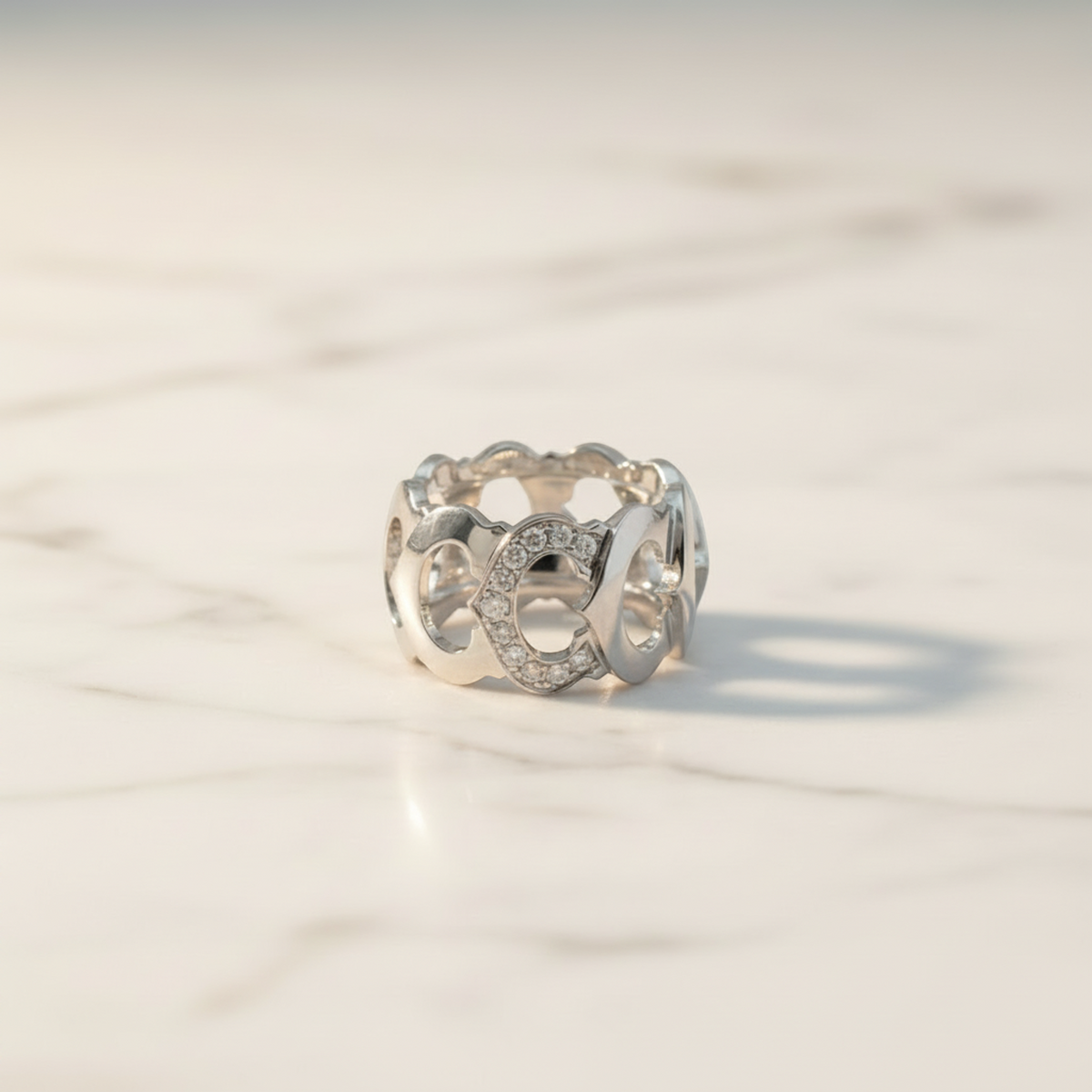 Cartier C de Cartier · Diamond · 18K White Gold