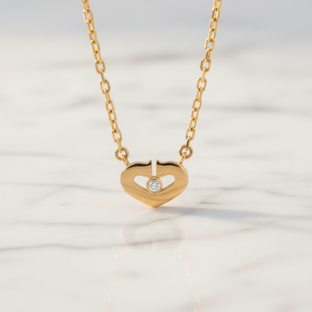 Cartier C Heart · Diamond · Rose Gold