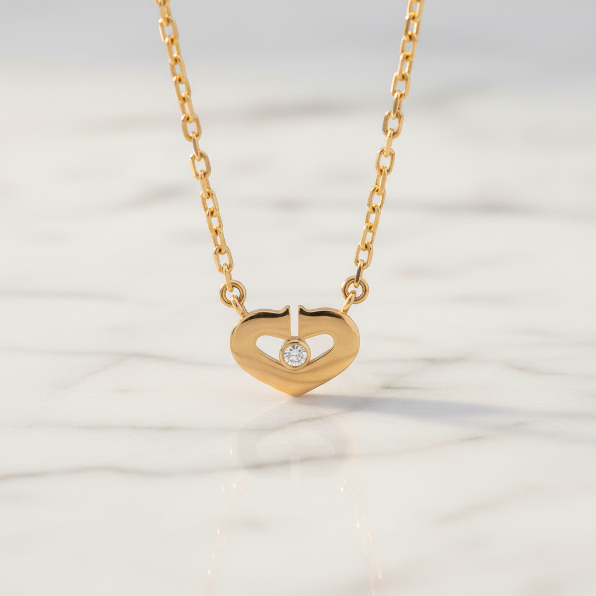 Cartier C Heart · Diamond · Rose Gold