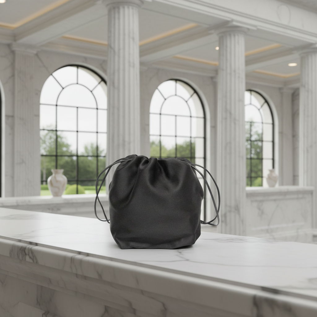 Jil Sander Drawstring · Leather & Satin