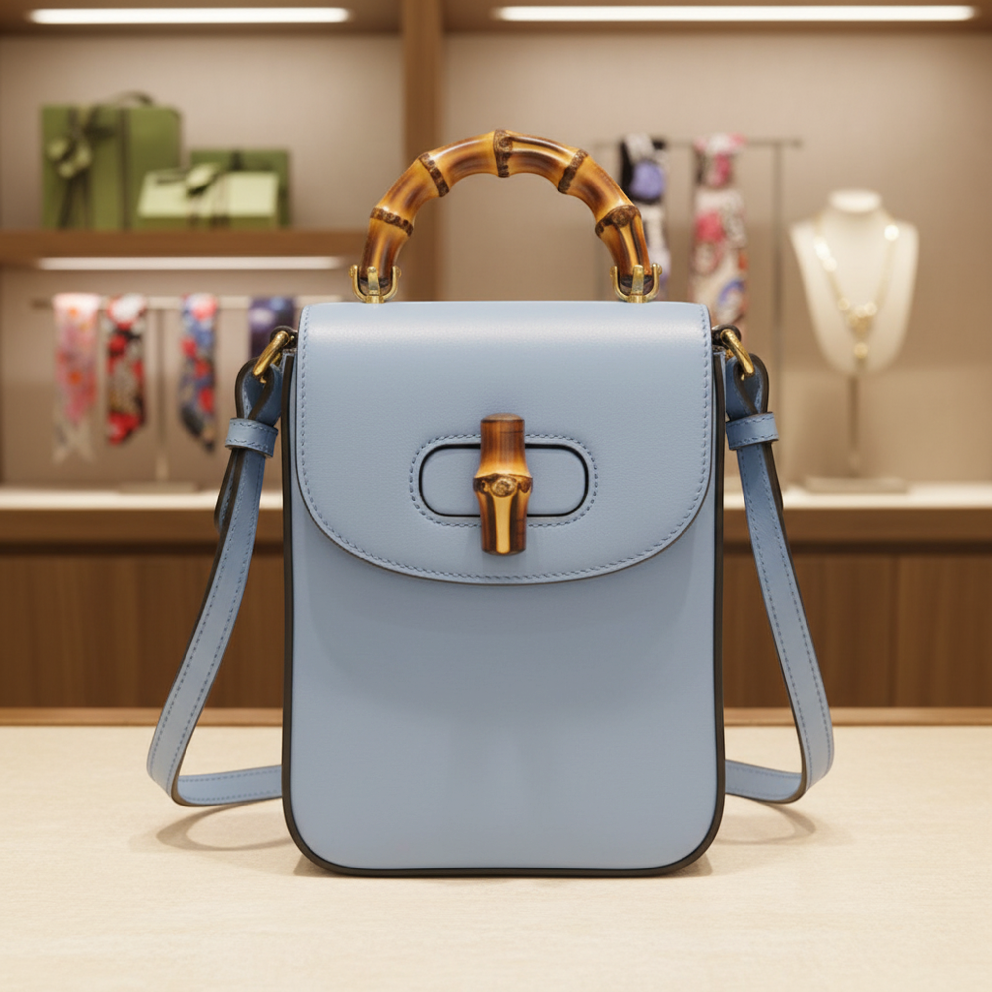 Gucci Bamboo · Leather