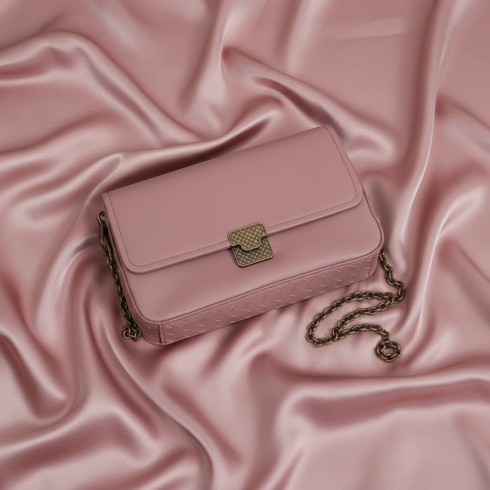 Bottega Veneta Intrecciato · Chain Mini