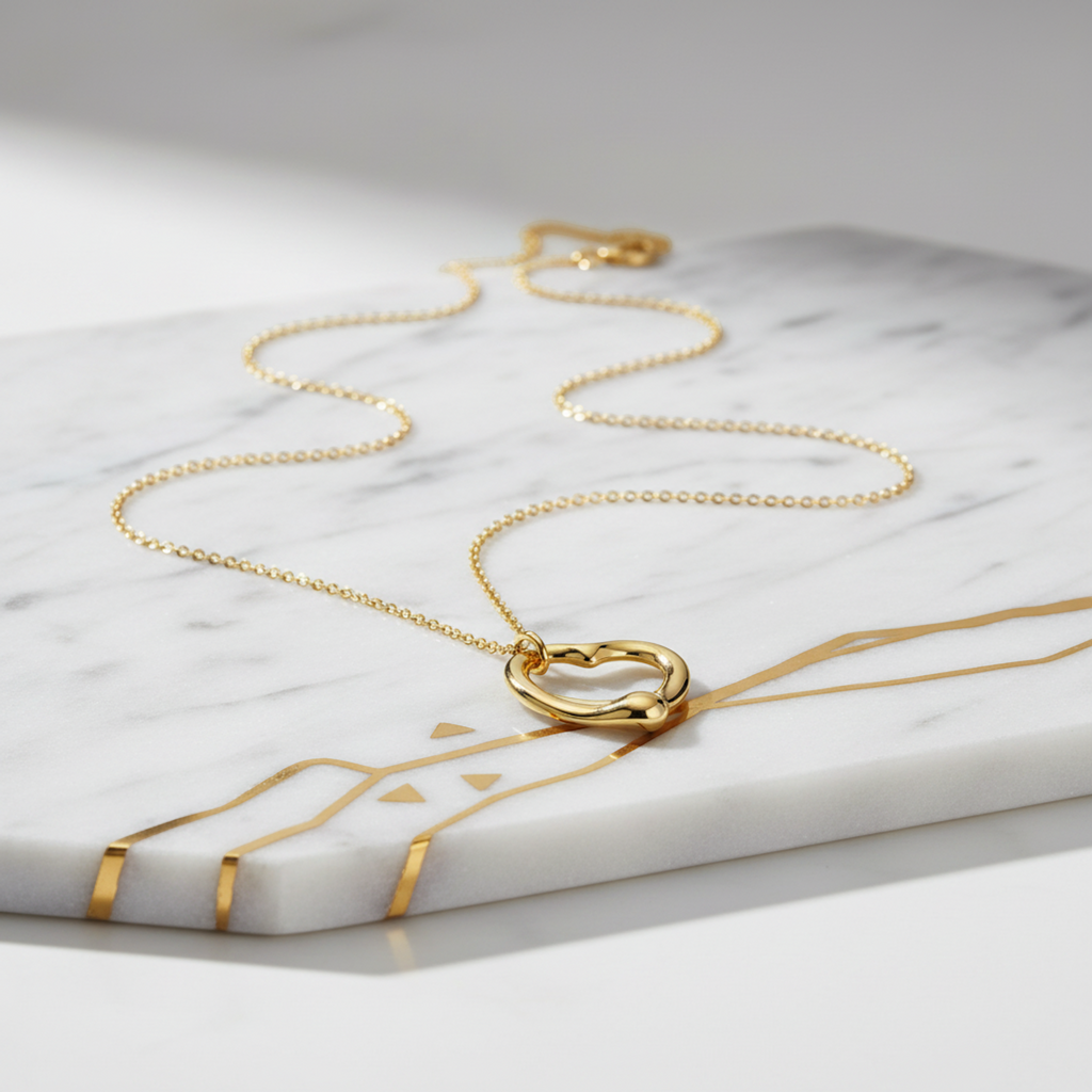 Tiffany Open Heart · 18K Yellow Gold