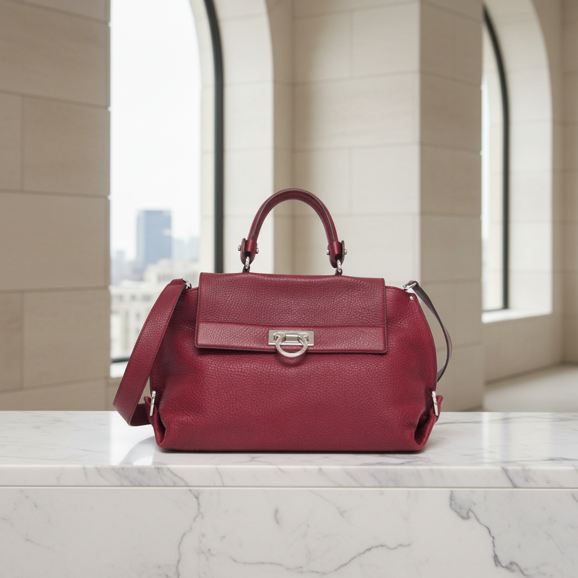 Salvatore Ferragamo Gancini Medium Sophia