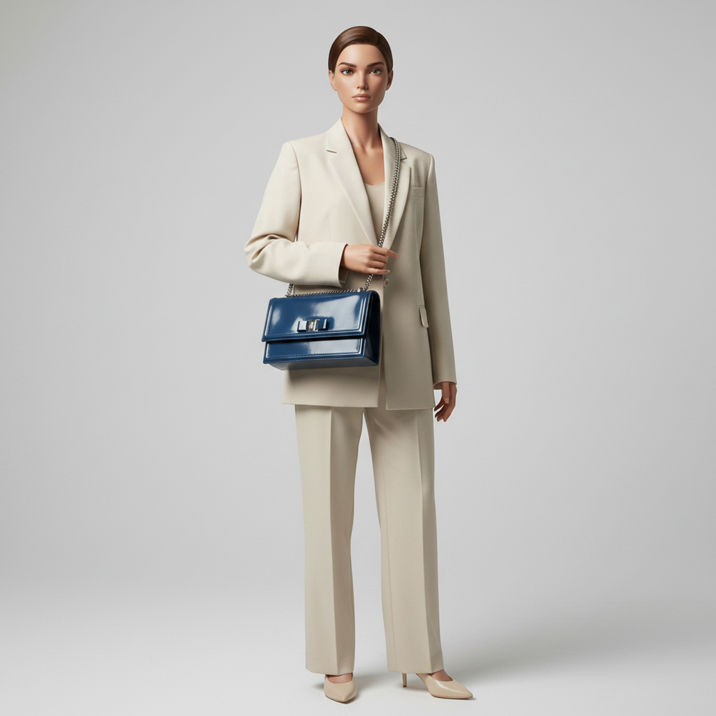 Salvatore Ferragamo Vara · Enamel Leather