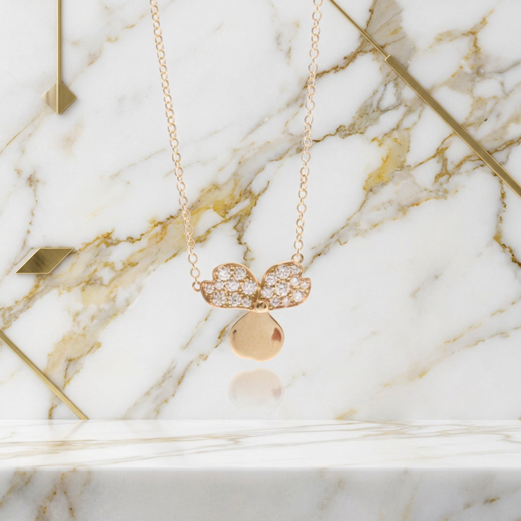 Tiffany Paper Flower · Rose Gold · Diamond