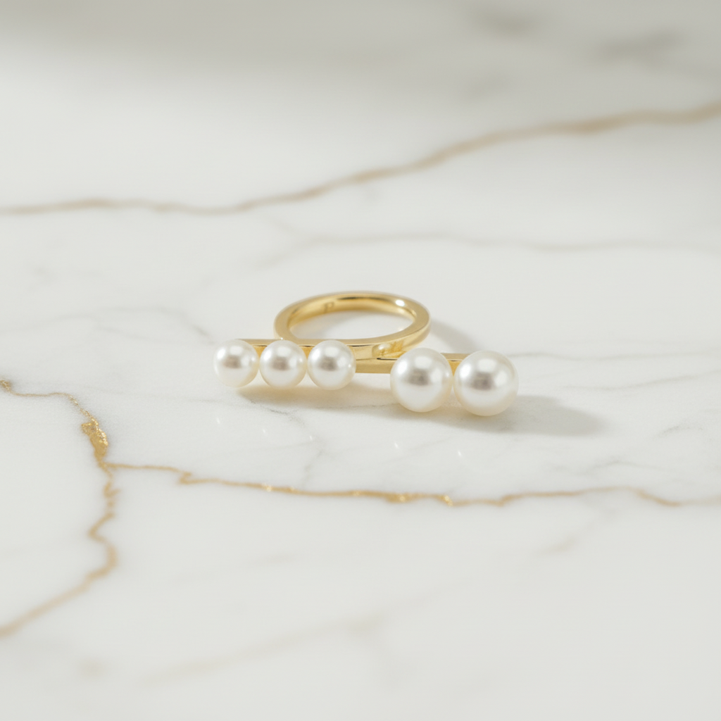 Tasaki Balance · Pearl · 18K Yellow Gold · Size 6 (EU 55)