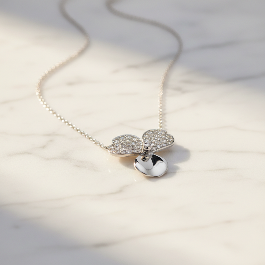 Tiffany Paper Flower · Platinum · Diamond