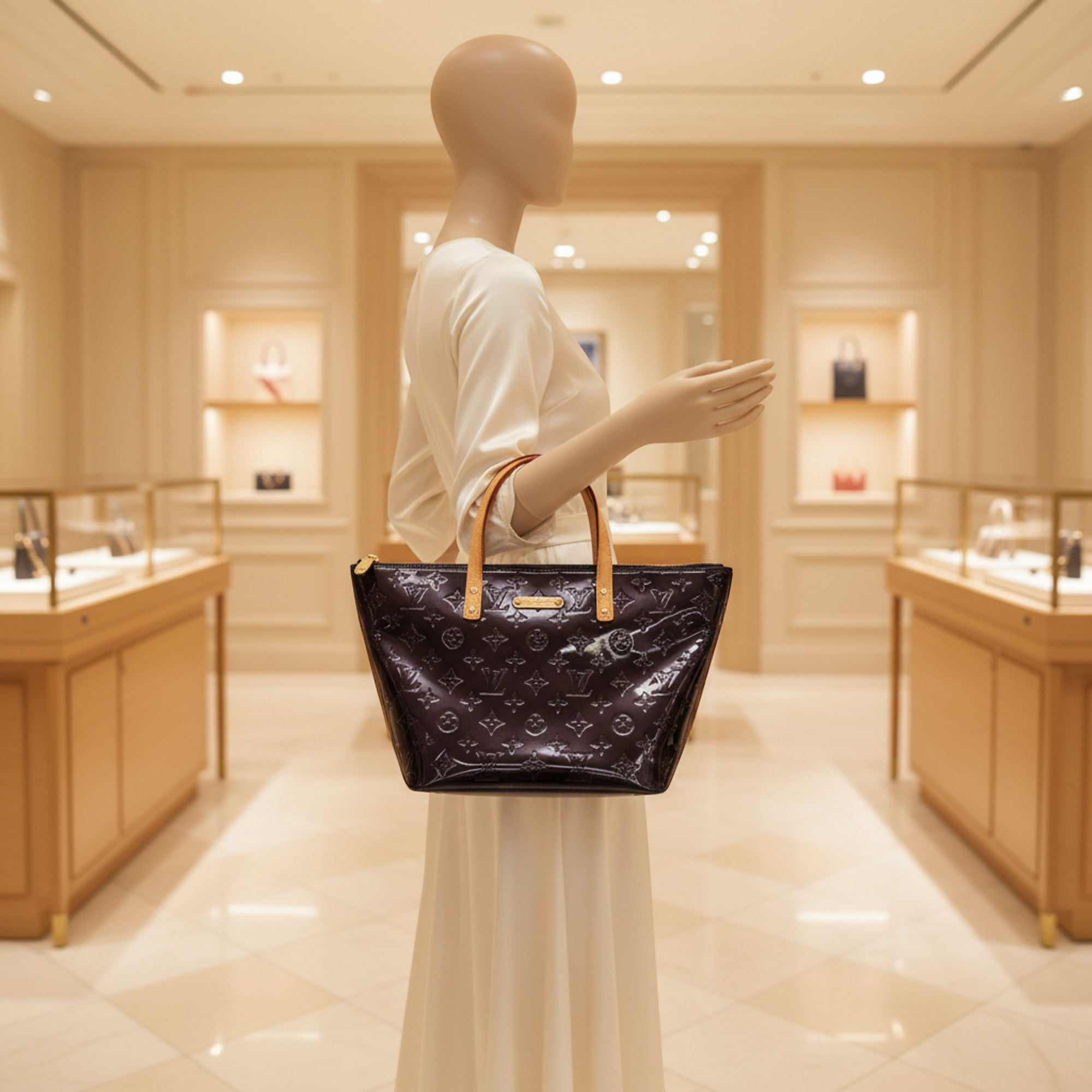 Louis Vuitton Bellevue PM · Monogram Vernis