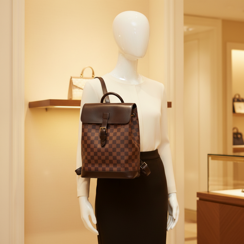 Louis Vuitton Damier Soho · Ebène