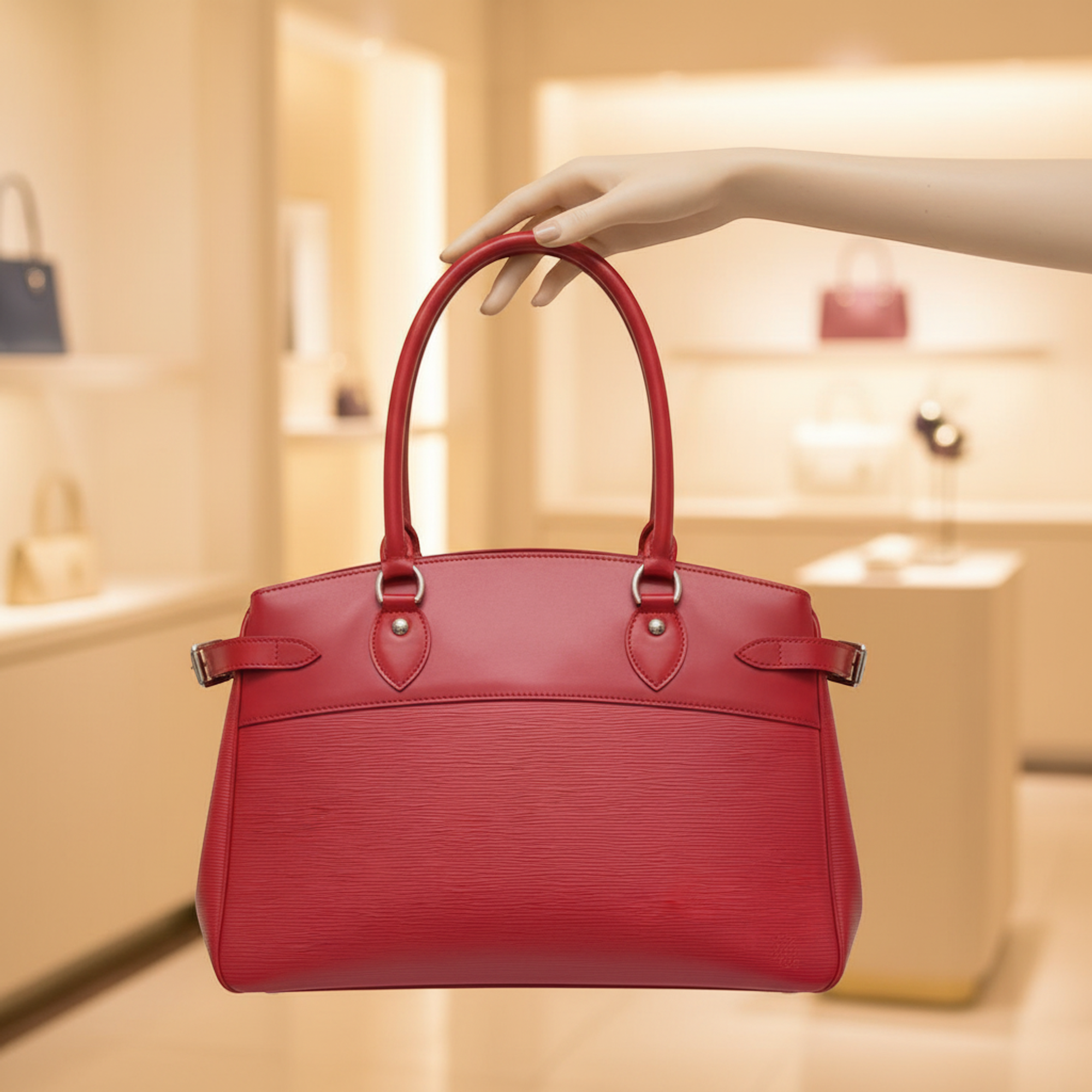 Louis Vuitton Passy GM · Epi Rouge