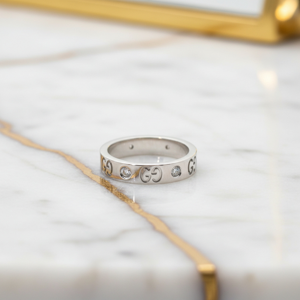 Gucci Icon · Diamond · 18K White Gold