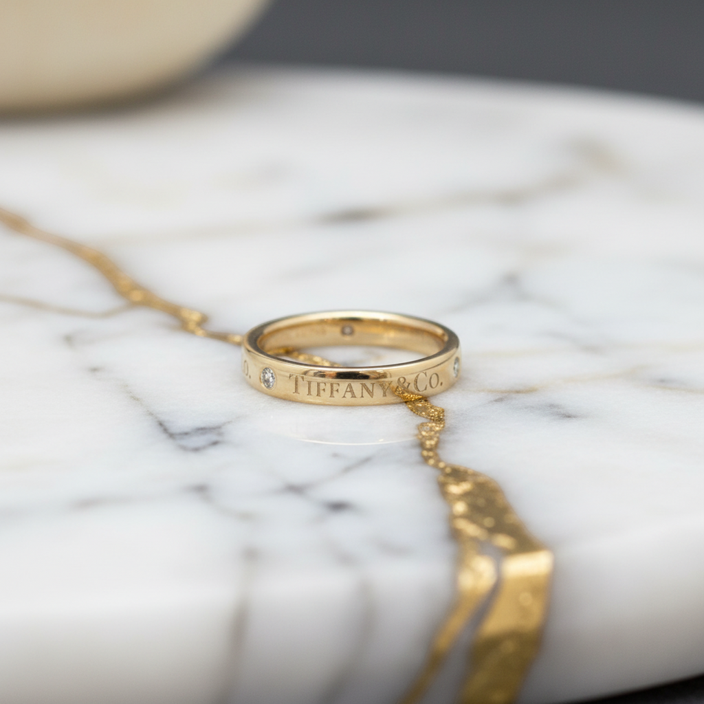 Tiffany Diamond Band · Rose Gold