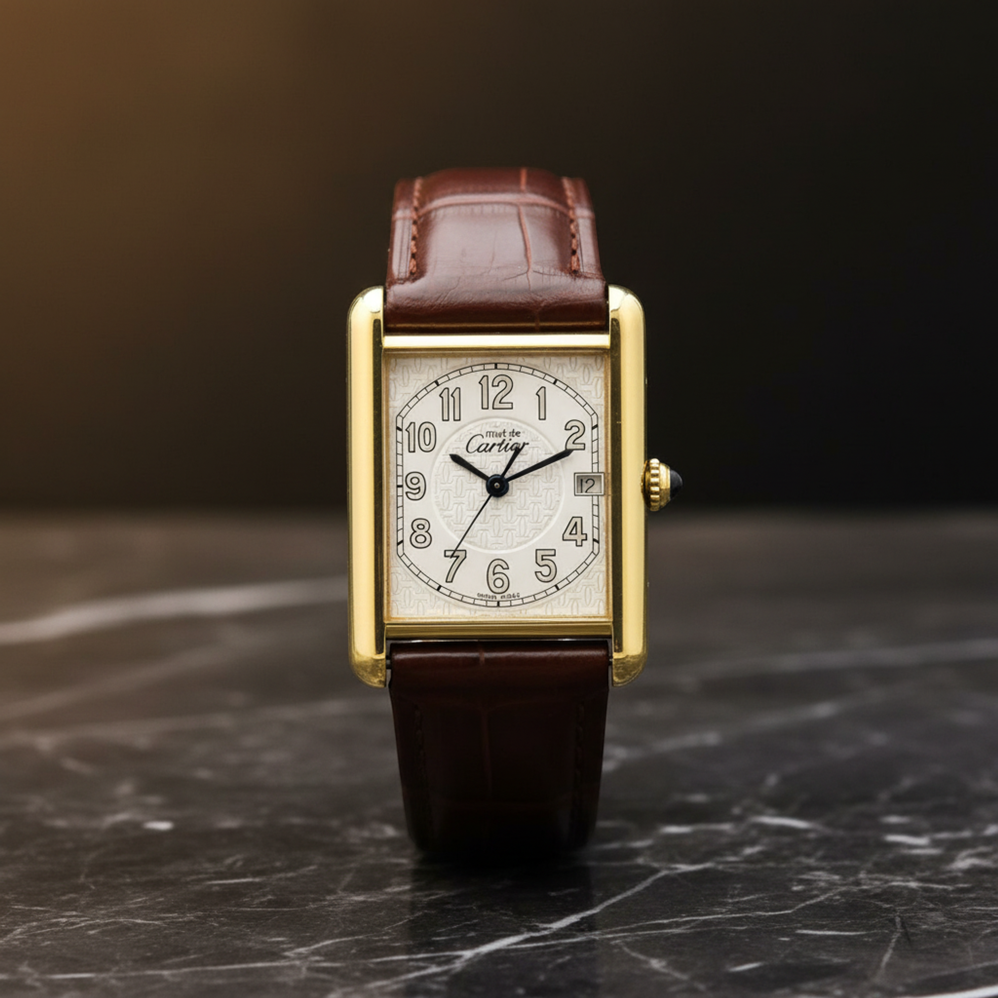 Cartier Must Tank · Gold Plated · Quartz