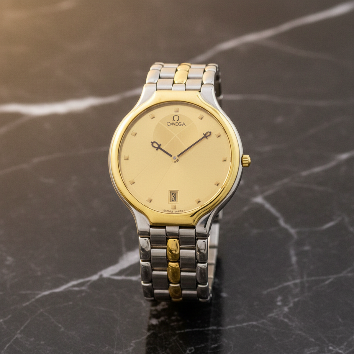 Omega De Ville Symbol · Steel & Gold · Quartz