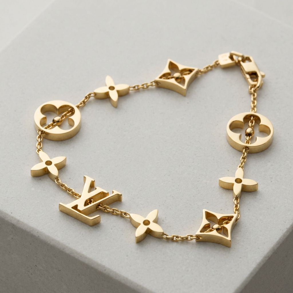 Louis Vuitton Monogram · 18K Yellow Gold
