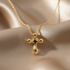 Tiffany Cross Pendant · 18K Yellow Gold